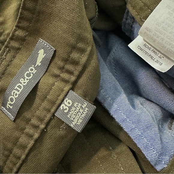 Toad & Co Rove Pants Mens 36x32 - Picture 5 of 10